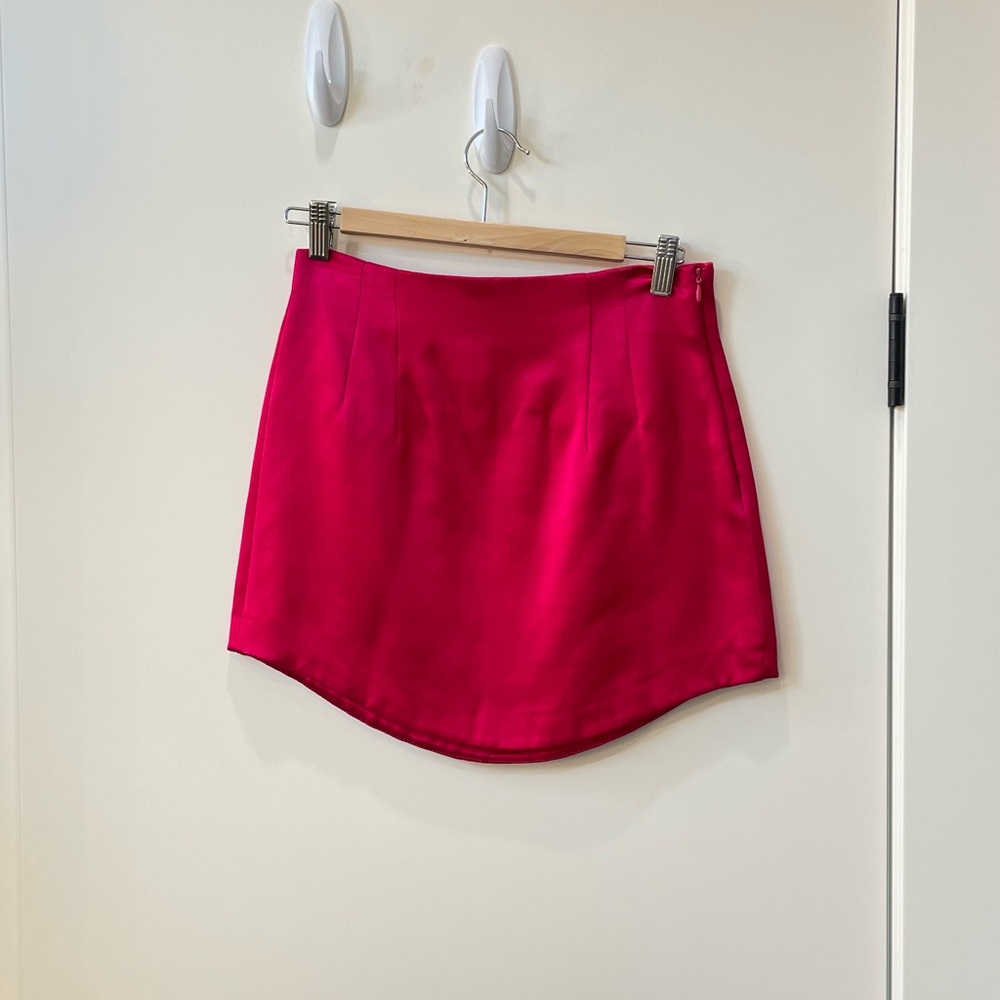 Zara Pink Skater Mini Skirt for Night Out